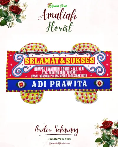 Karangan Bunga Ucapan Selamat di Purwosekar