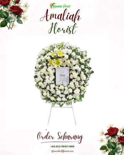 Krans Bunga Duka Cita di Purwosekar